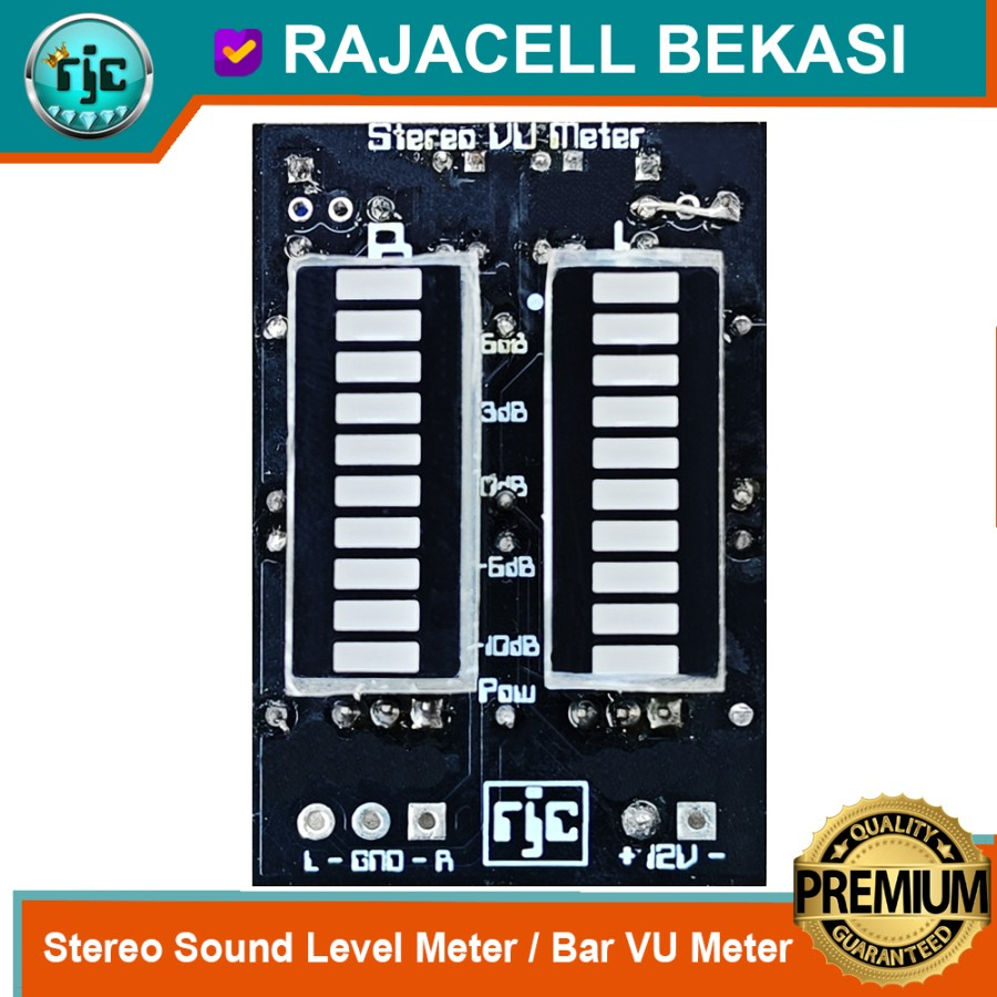 Digital VU meter Audio Level Meter Model Led Bar Stereo Sound Analizer