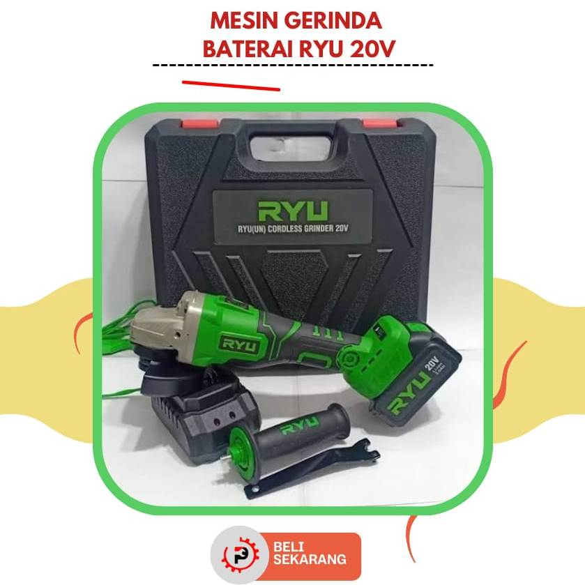 MESIN GERINDA BATERAI RYU 20V