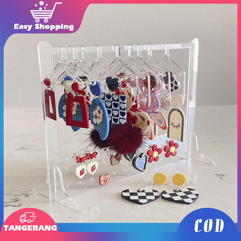 Display Anting Gantung Acrylic Rak Penyimpanan Perhiasan Anting Display Organizer Anting