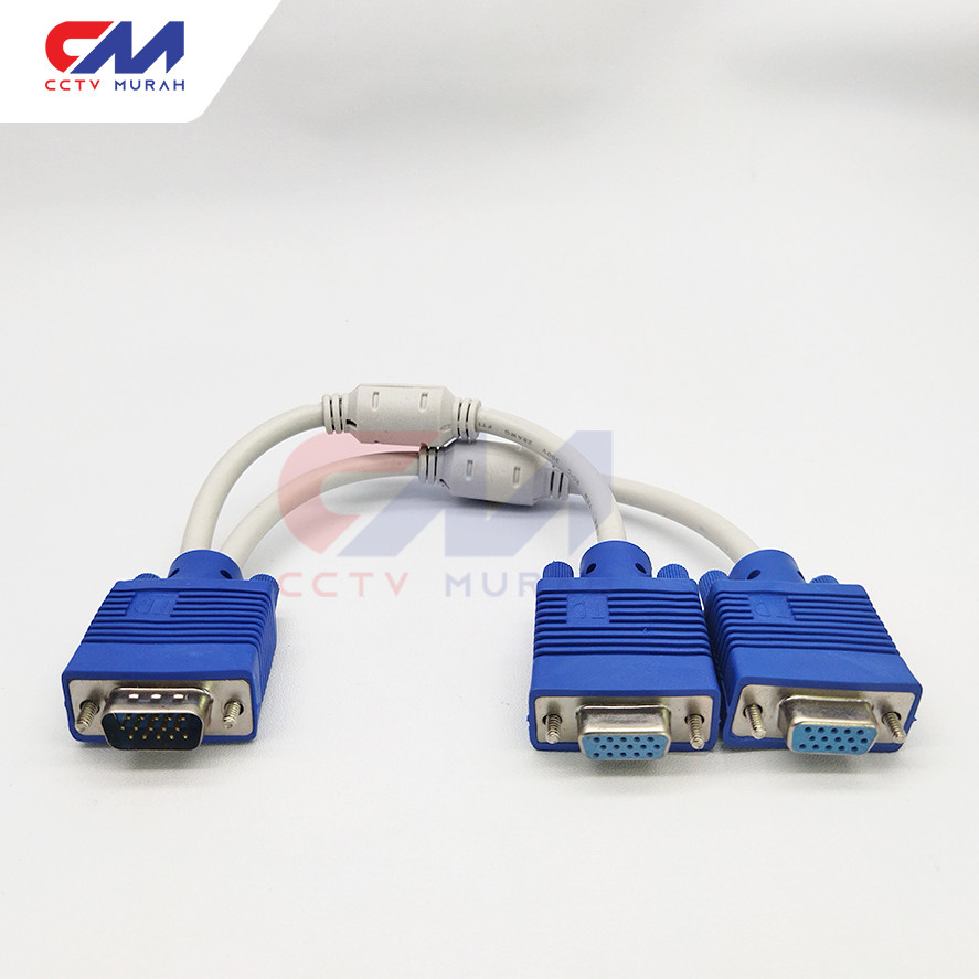 KABEL VGA 1 MALE - 2 FEMALE || KABEL VGA SPLITTER