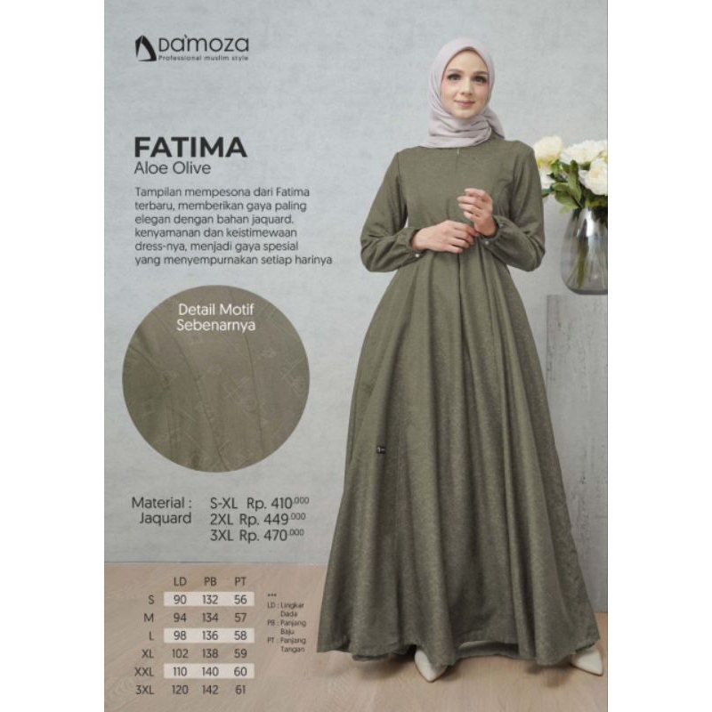 MUTIF GAMIS DAMOZA FATIMA ALOE OLIVE