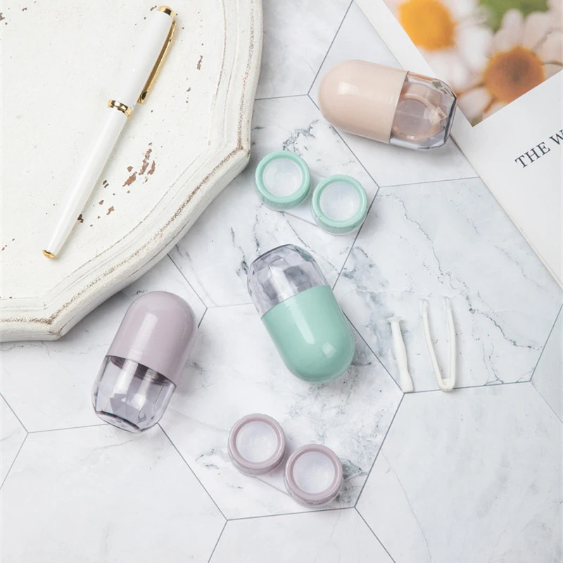 Capsule Travel Kit Lens Case Tempat Softlens