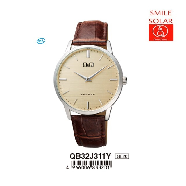 Jam Tangan Pria Classic Casual Kulit Leather Original Q&amp;Q QnQ QQ Q892 QB32 Series