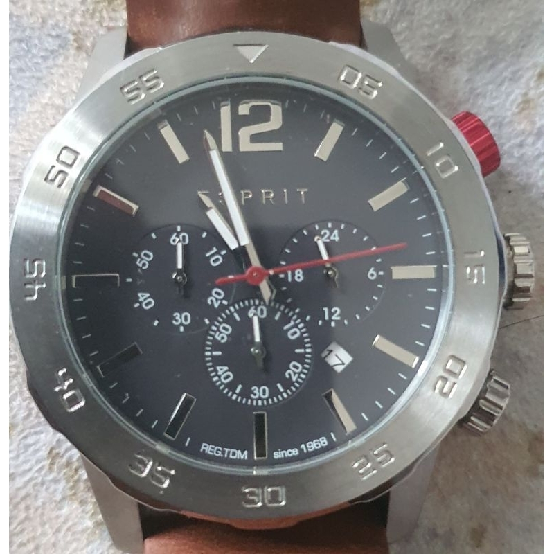 Esprit leather men watch