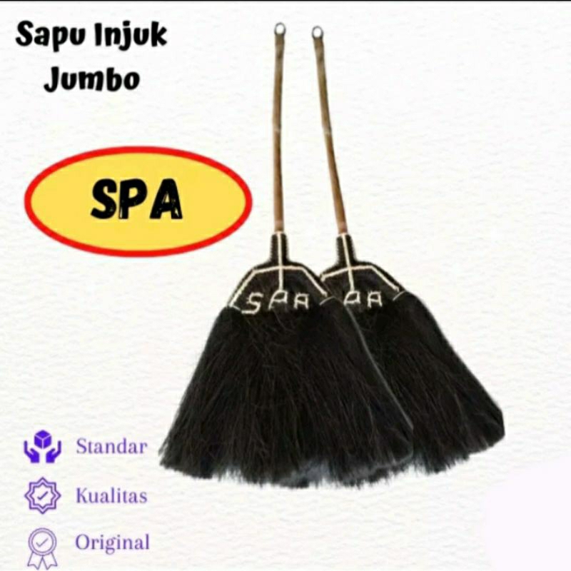 Sapu Lantai Ijuk SPA M Sapu Ijuk Gagang Rotan