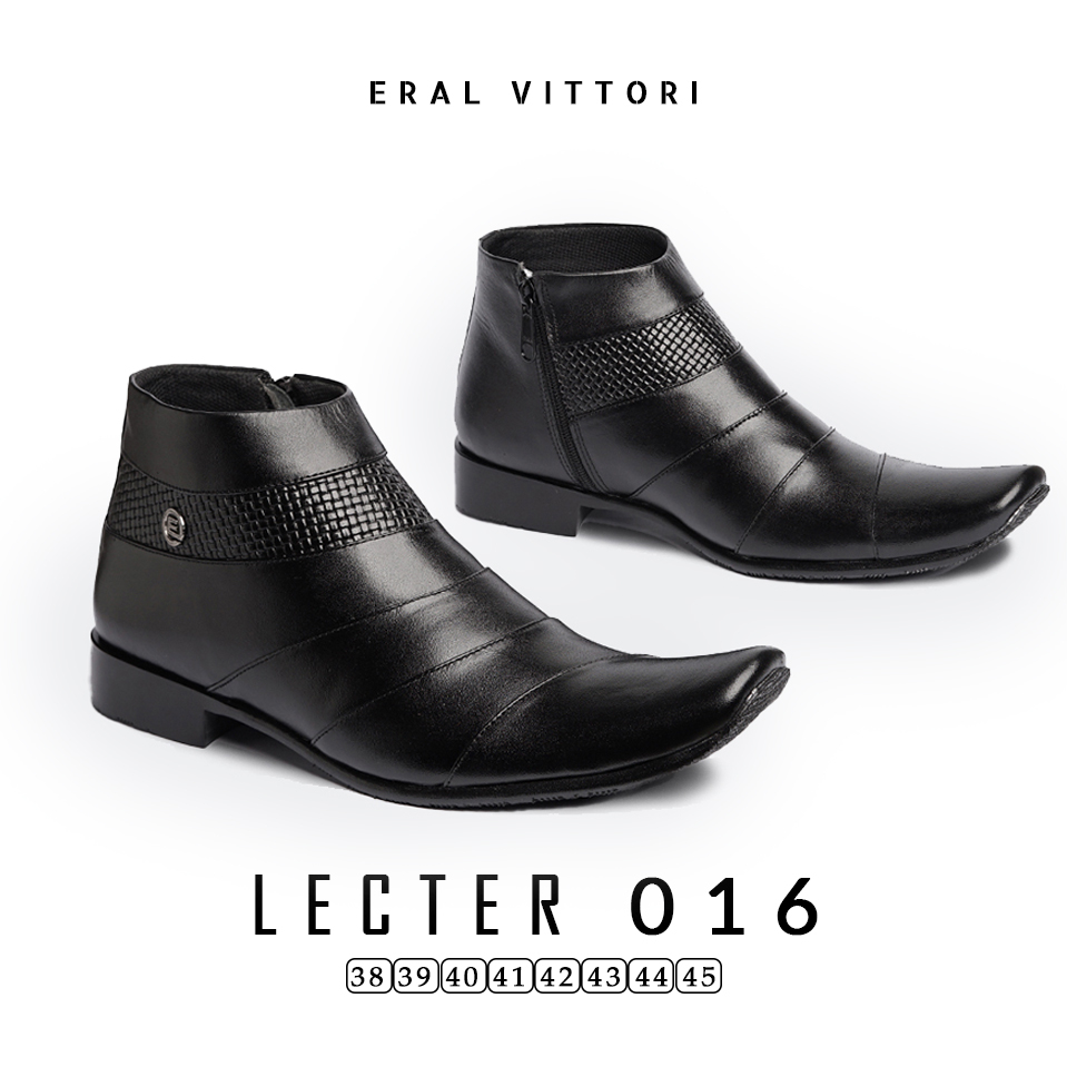 Eral Vittori - Lecter 016 Sepatu Pantofel Kulit Asli Formal Kantor Pria