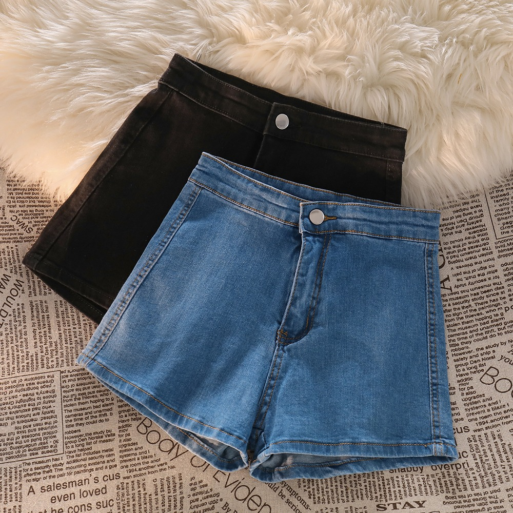 Hot Pants Seksi Highwaist Celana Pandek Jeans Wanita(Ada melar)