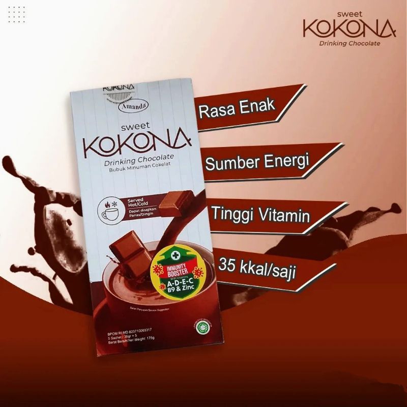 

Sweet Kokona - Bubuk Minuman Coklat 1 Box Isi 5 Shacet