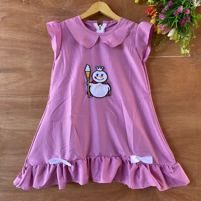 Dress Anak 2 3 4 5 6 Tahun Dress Anak Cewek Perempuan Dress Mixue viral terbaru lucu kekinian ( Dress Mixue )