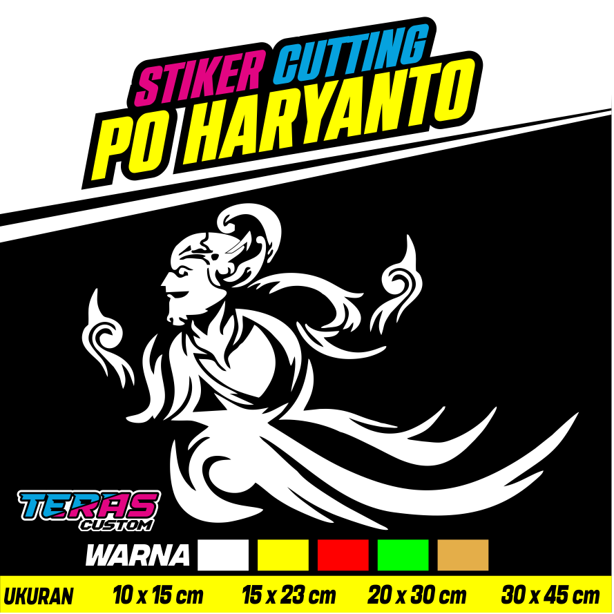 Sticker Wayang PO HARYANTO Stiker Mobil Bis
