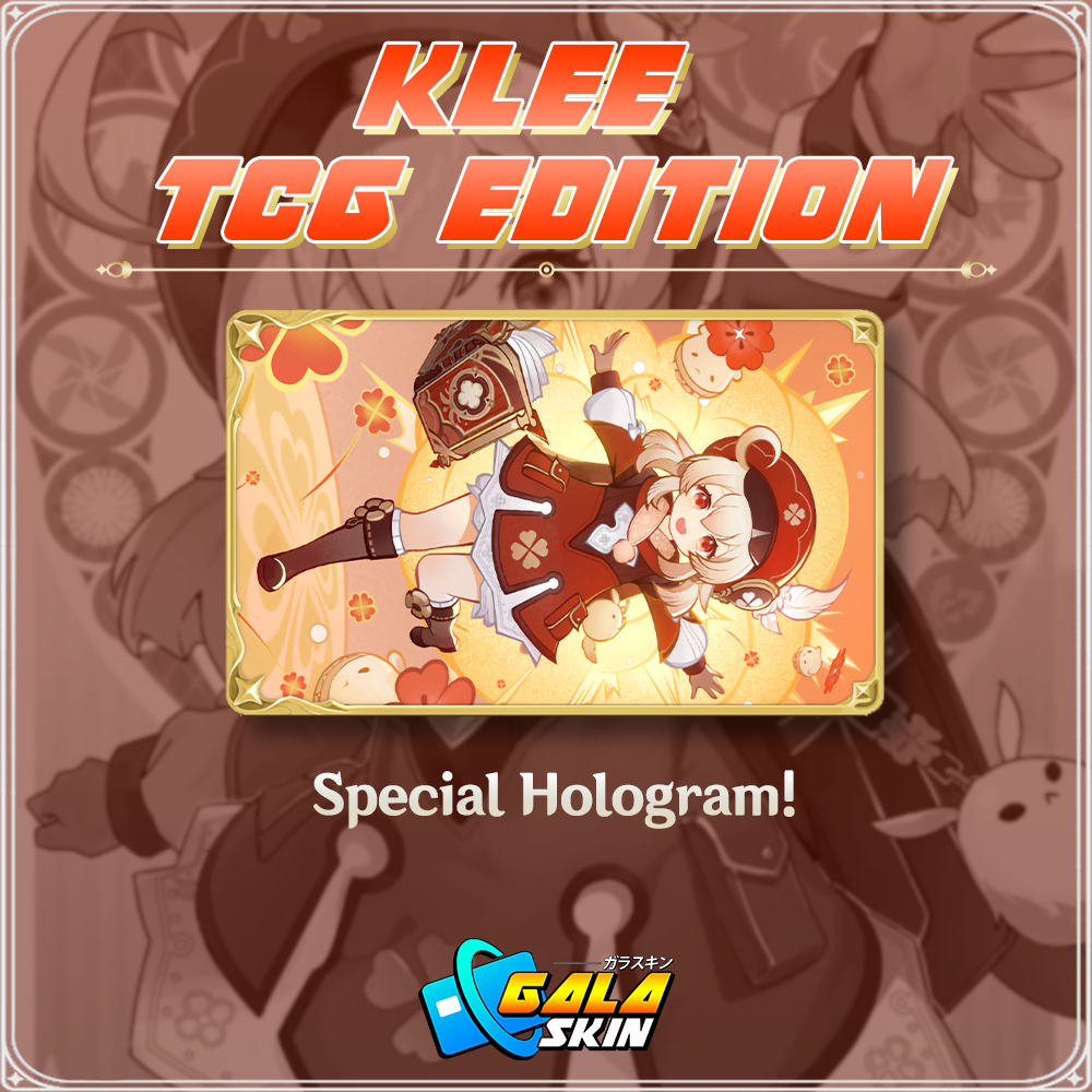 Stiker Sticker Skin Kartu Atm Genshin Impact Klee TCG Special Hologram AR | GALASKIN