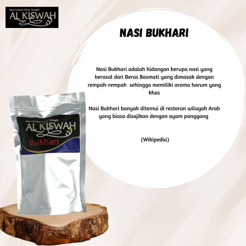 

Nasi Instan Bukhari Al Kiswah Food Paket Beras dan Bumbu 3-4 porsi