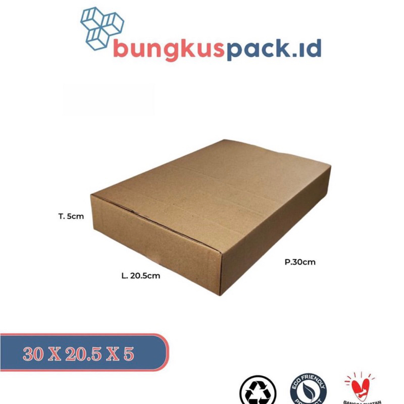 

Kardus box packing [30x20,5x5cm] /5pcs