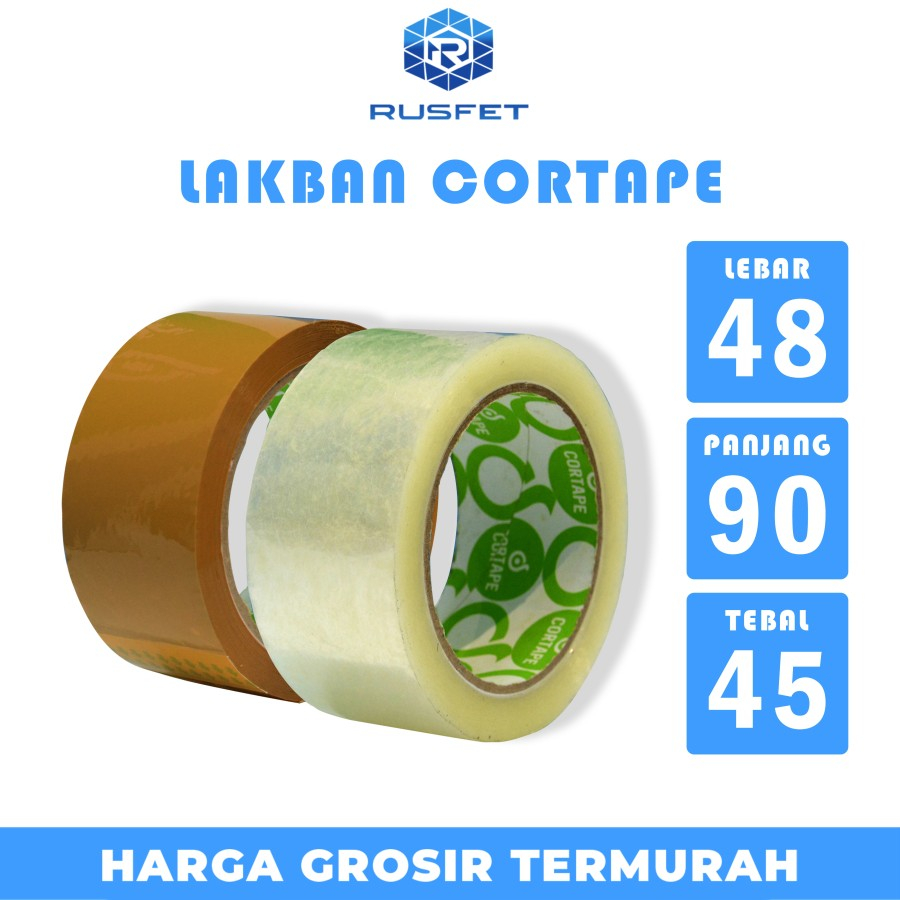 

Lakban BENING 48mm x 90yard Cortape OPP Tape isolasi