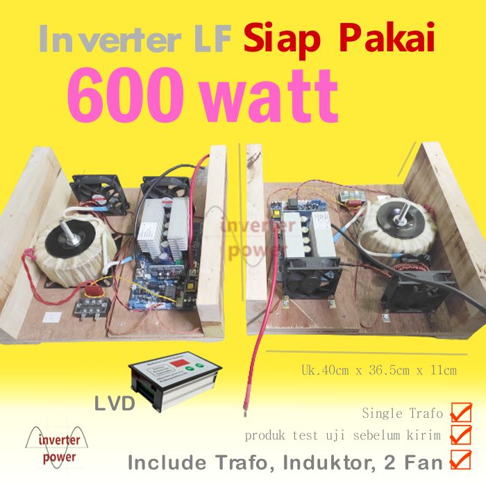 Inverter LF 8 mosfet  egs002 siap pakai 24V 600W paket LVD, TRAFO, INDUKTOR