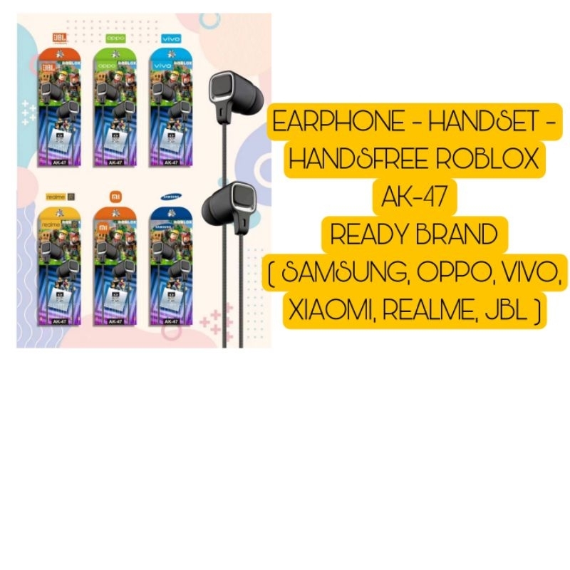 Handsfree Headset ROB LOX AK47 Brand Headset Handset Roblox AK47 Brand