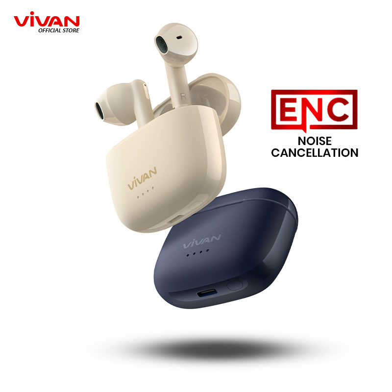 VIVAN TWS Infinity GT2 Wireless Earphone Airbuds Original BT 5.3 Playtime 40 Jam Headset Bluetooth E