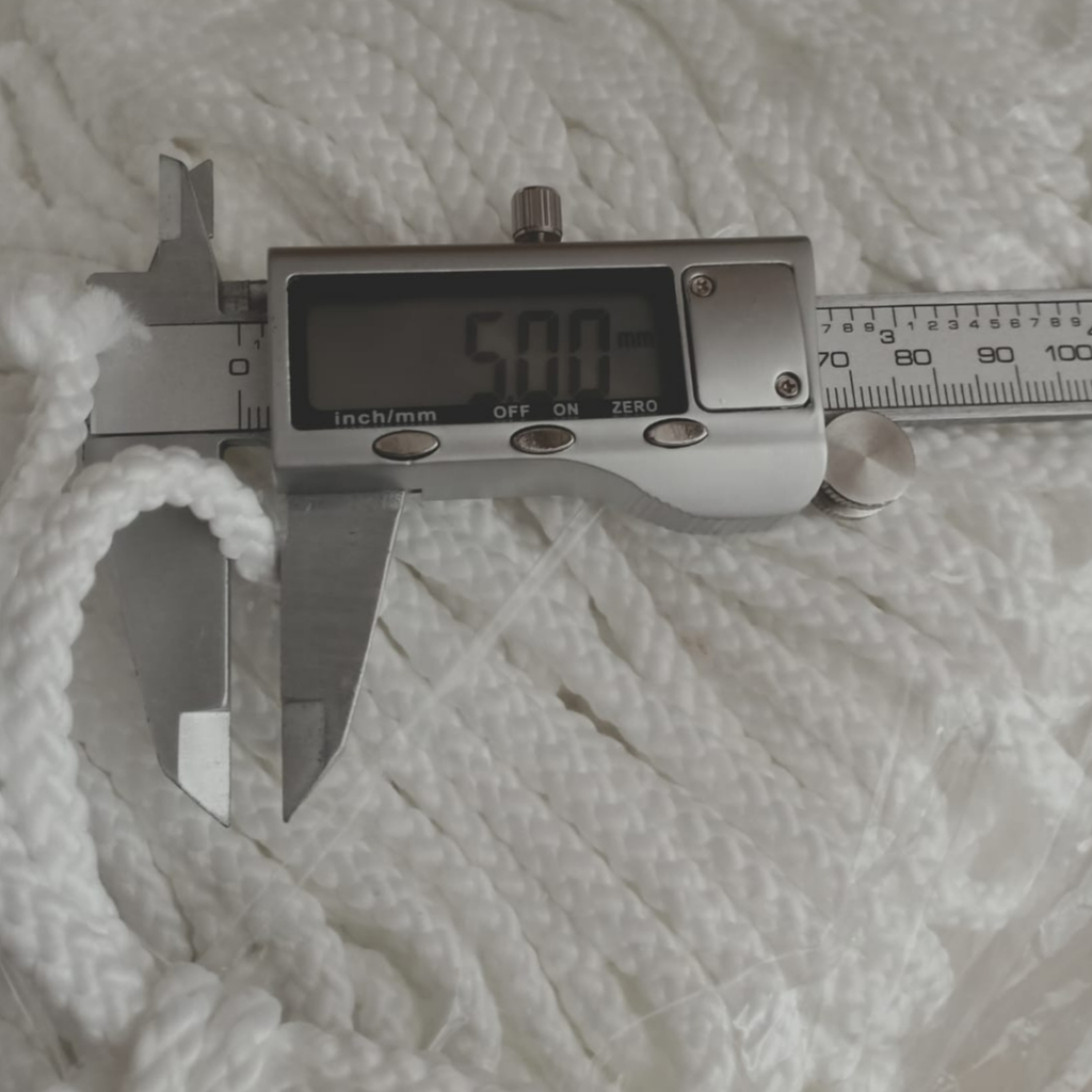 Tali Kur Kepang Putih 10mm & 5mm per Kg tali kur tali tas tali besar