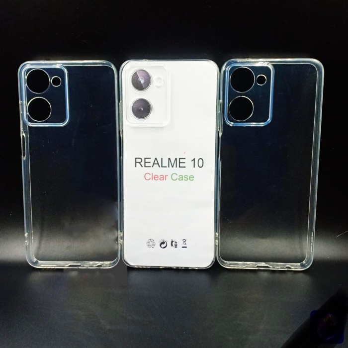 Case REALME 10 Casing Clear HD KETEBALAN 2MM BENING TRANSPARAN TPU Premium Softcase