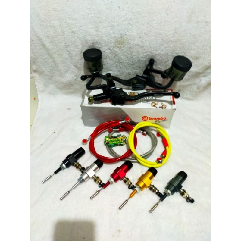 paket master rem tabung bulat besar hidrolik stut kopling ninja satria fu mx king cbr cb 150 ninja r