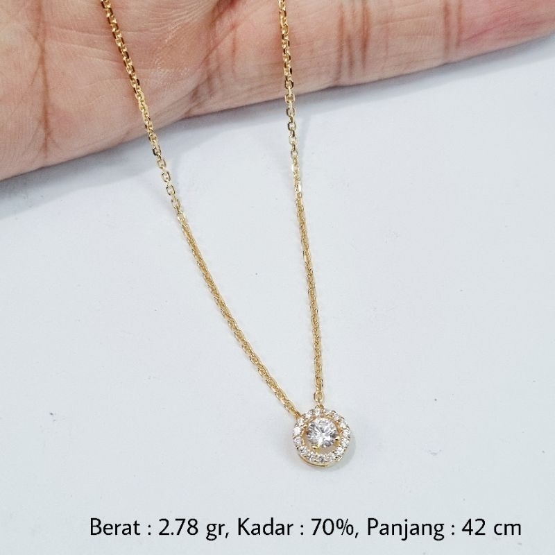 2.78 gr - Kalung Emas Variasi 42 cm Kadar 70% (16K) - NF