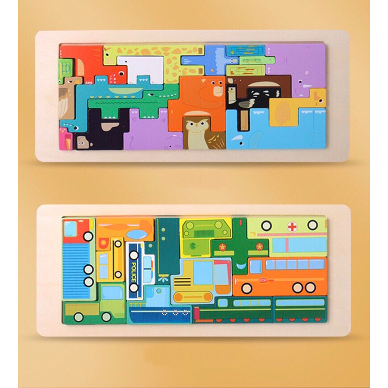 mainan puzzle animal vehicle/ wooden tetris anima puzzle/ wooden tetrs vehicle puzzle/ mainan edukas