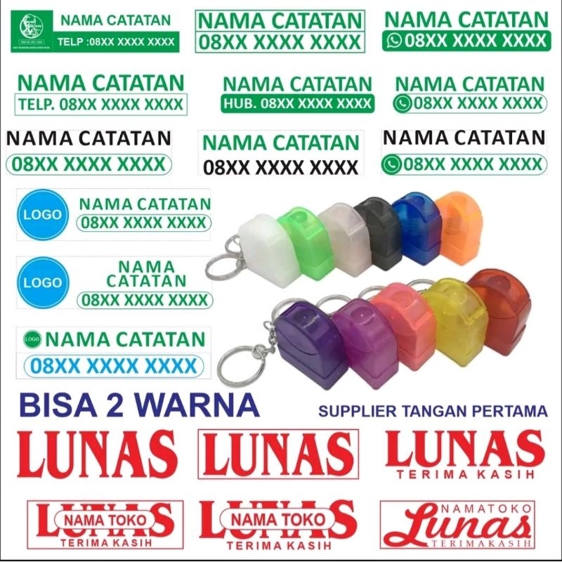 

Stempel gantungan kunci transparan 10X28mm
