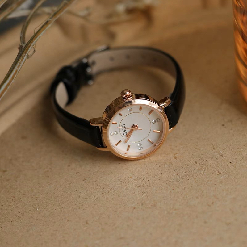 Jam tangan wanita /cewek GEDI TALI MINI kulit asli termurah bagus trend korea Import ONNIE