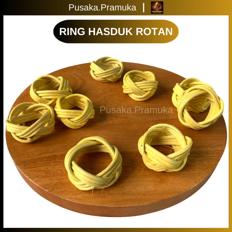 Ring Hasduk Kacu Dasi Pramuka Untuk SD SMP SMA dan Pembina Bahan Rotan Berkualitas