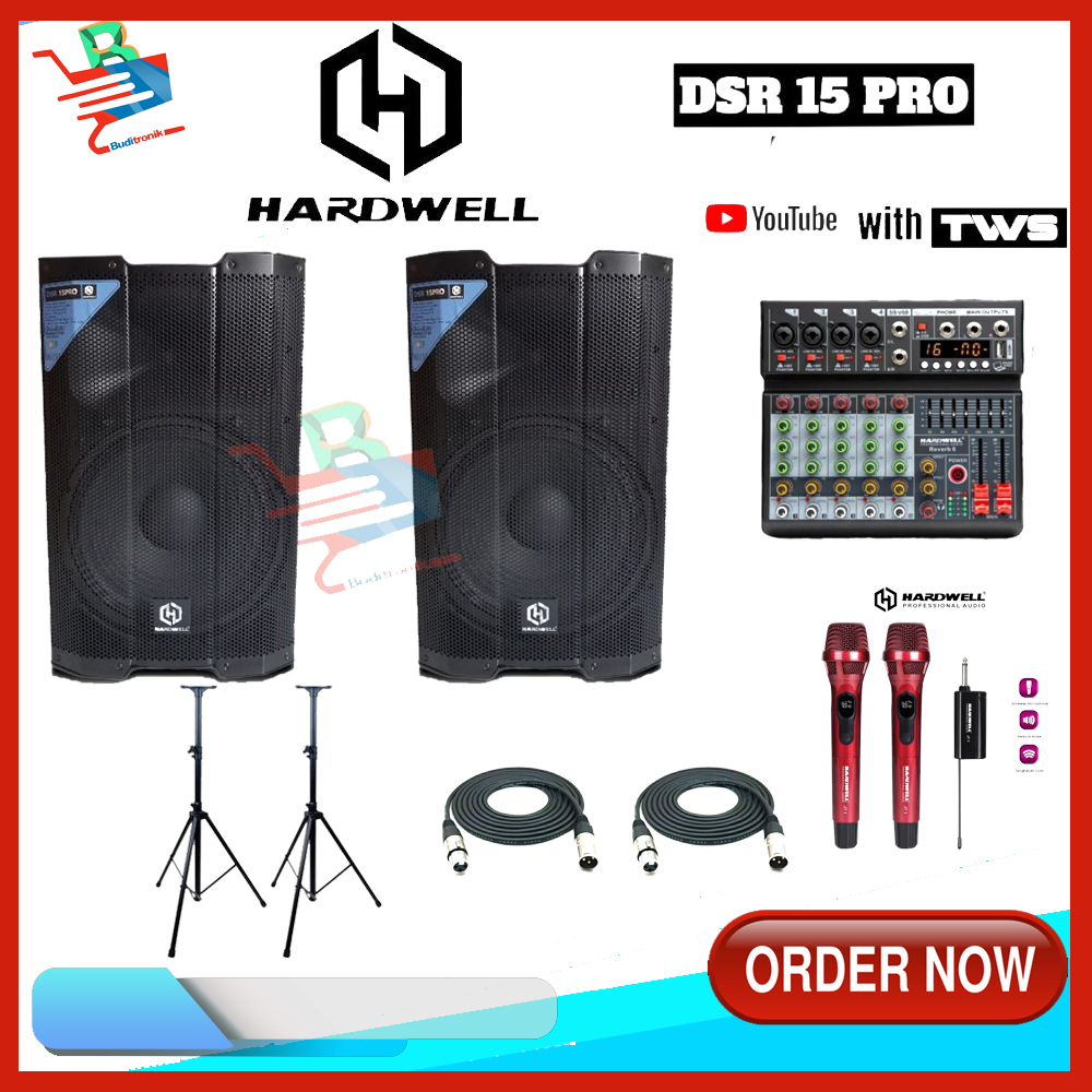 Paket Speaker Hardwell DSR 15PRO Speaker Aktif Hardwell Dsr 15 Pro Original