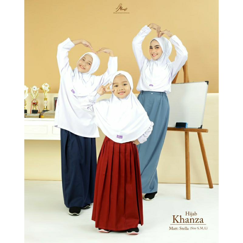 Terbaru Hijab sekolah ArRafi✔️ khanza hijab by Ar Rafi jilbab  bergo instan nonpet kerudung krudung 