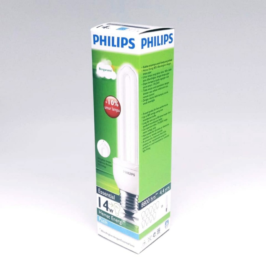 Lampu Bohlam PLC PHILIPS ESSENTIAL Putih 6500K