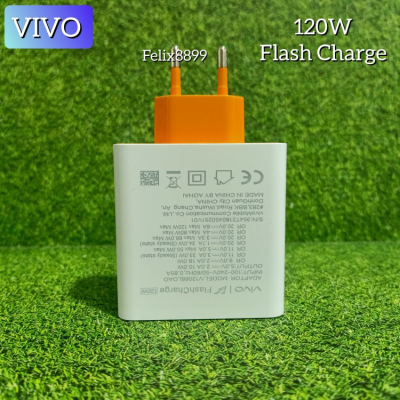 Charger Casan Vivo 120W Original Flash Charge USB Type C