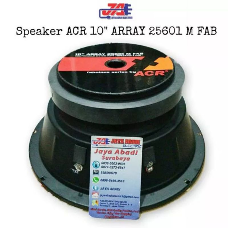 SPEAKER ACR 10 INCH 25601 M FABULOUS