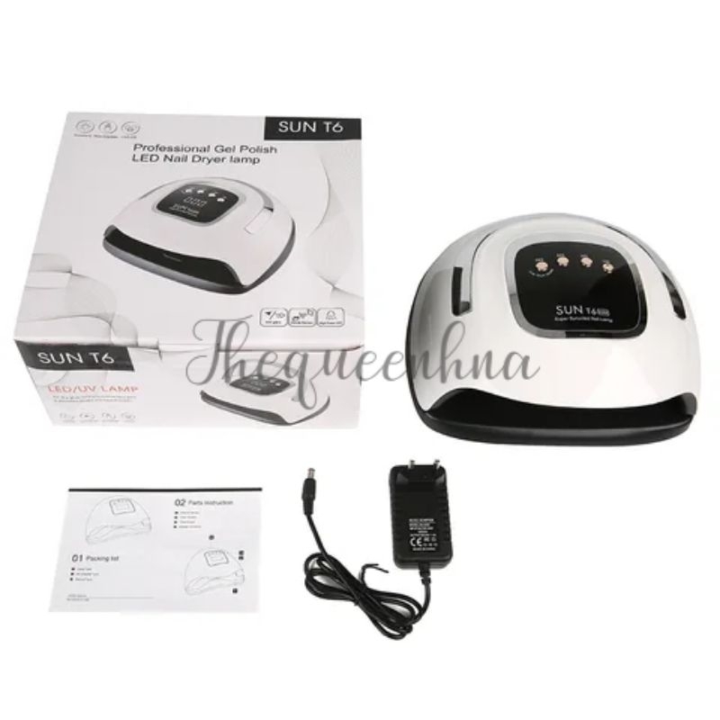 SUN T6 MAX 220W GARANSI SATU BULAN UV Lamp 57leds Alat Pengering Kutek UV Led Nail Lamp Pengering Kuku Profesional