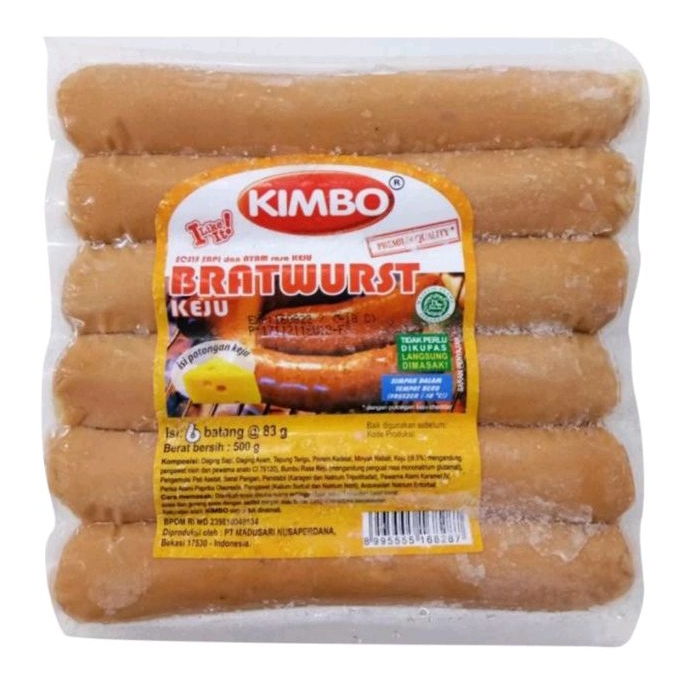 

Kimbo Sosis Jumbo Bratwurst 6s 500gr