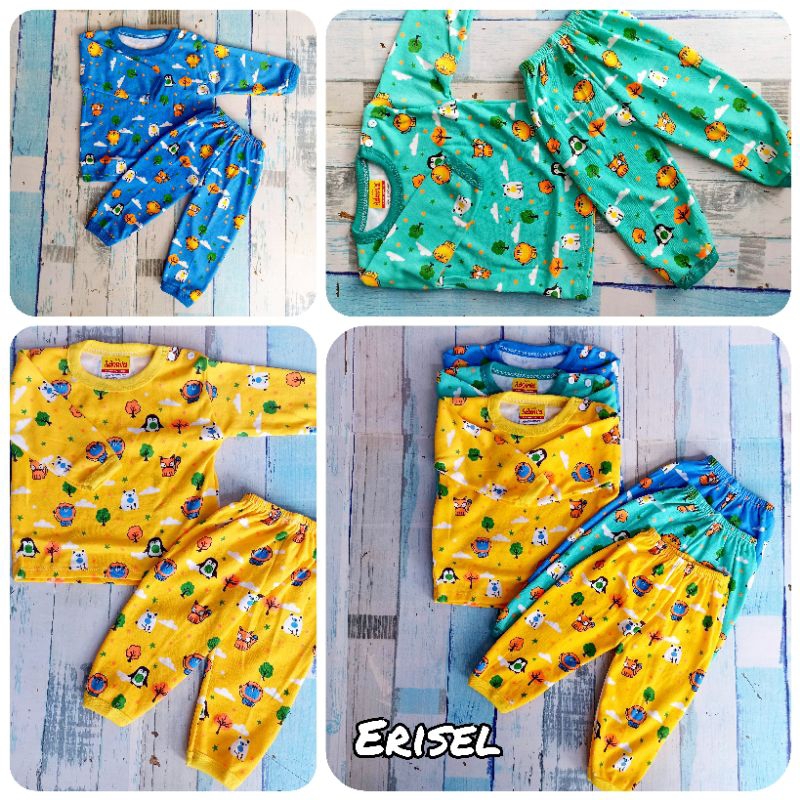 1Set Baju Bayi Piyama Oblong 0-12 Bulan