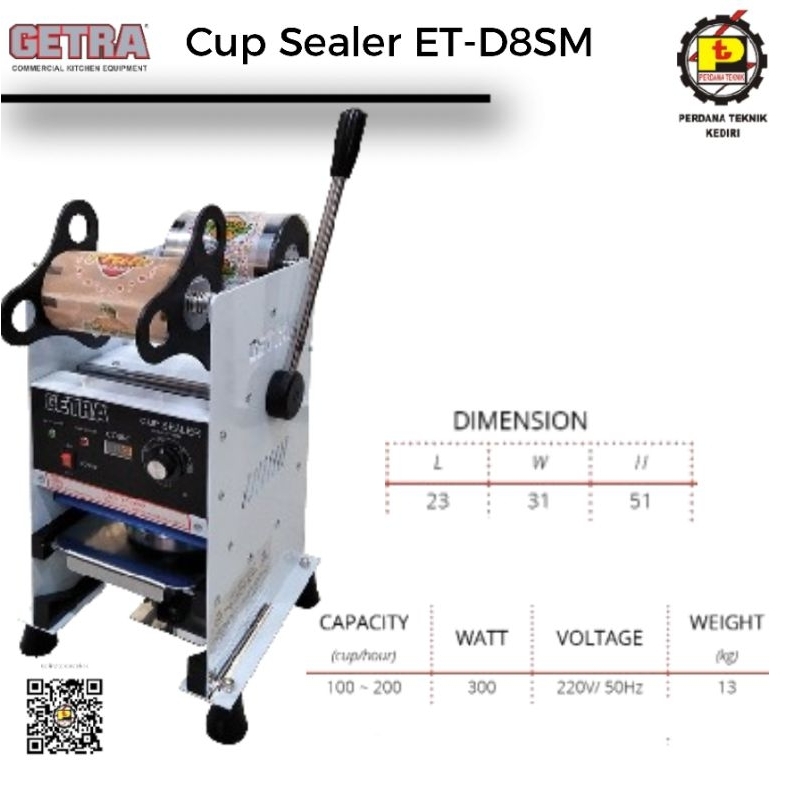 GETRA 22 oz Cup Sealer 22 oz GETRA (ET-D8SM)