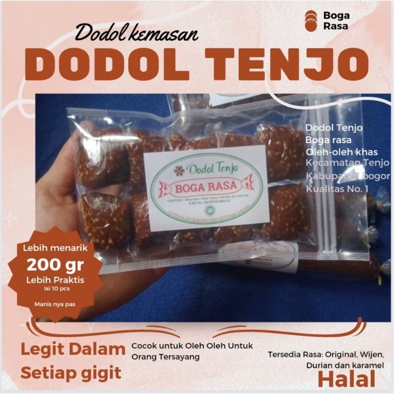 Dodol Tenjo Kemasan Praktis - Boga rasa