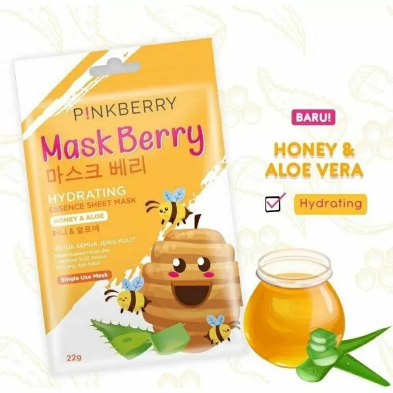 Pink Berry Masker Wajah Hydrating 22g