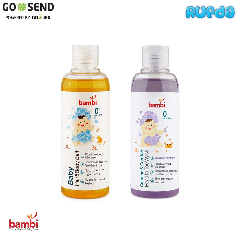 Bambi Hair Body Bath 2in1 Head to Toe Wash Sabun Sampo Bayi Newborn Baru Lahir