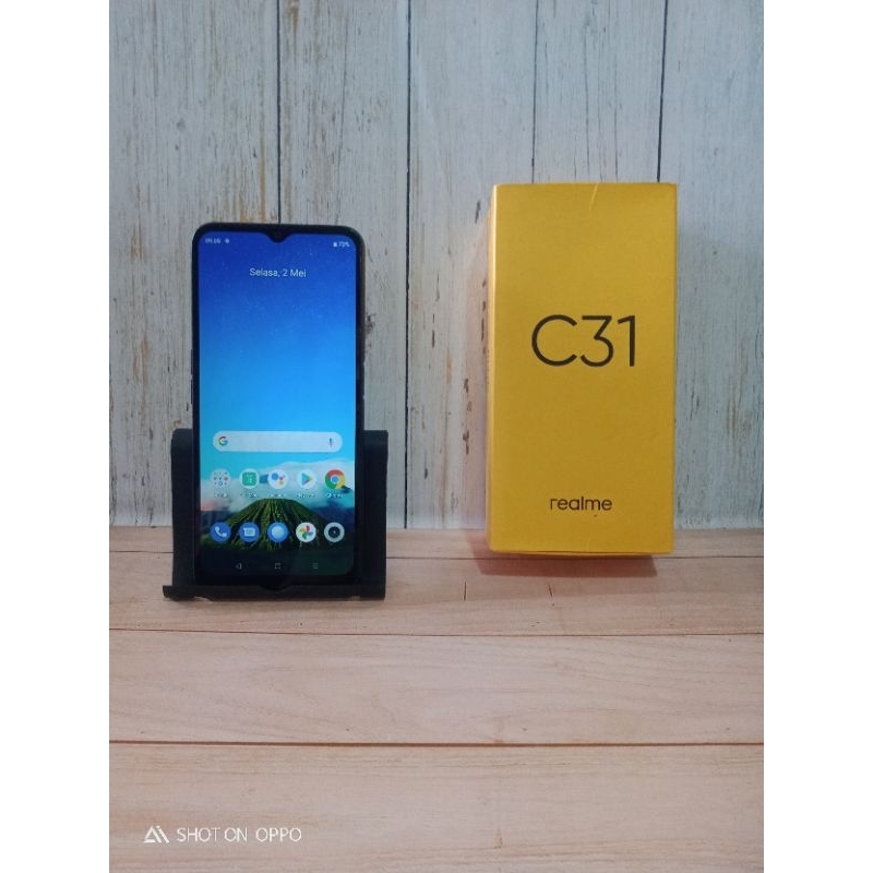 seken Realme C31 ram 4/64gb lengkap mulus ori pabrik, hp masih original bukan hp service.an barang d