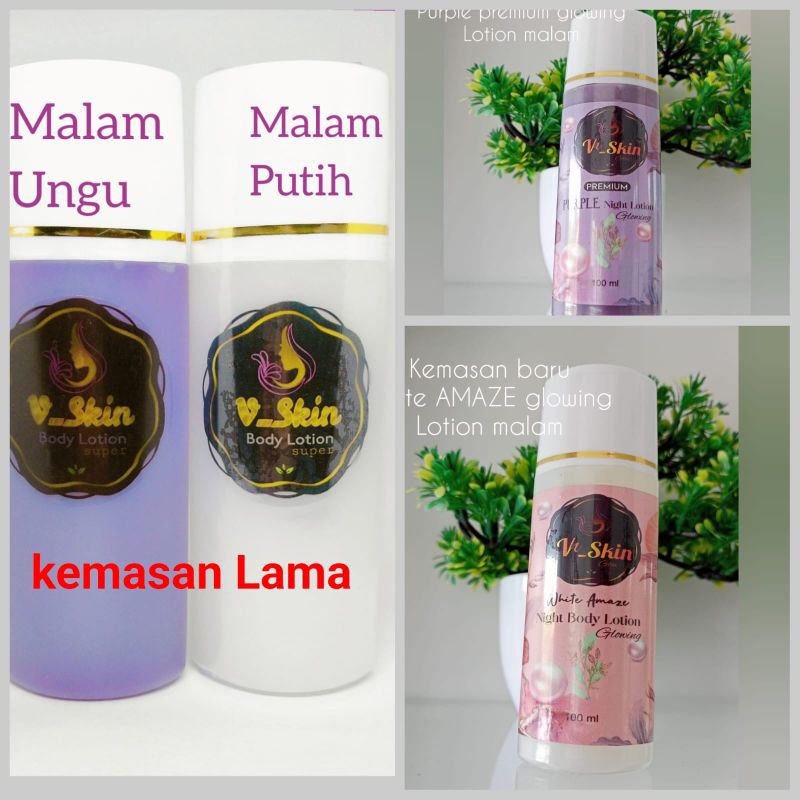 Lotion Pemutih Badan V skin,Hb dosting platinum Hb anggur Hb whitening super