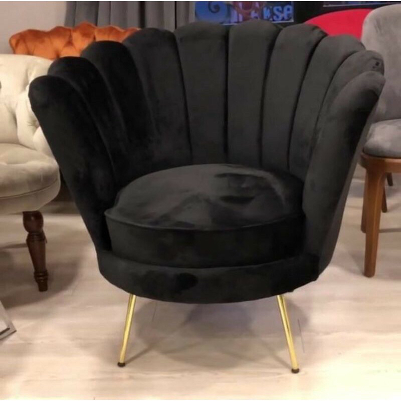 Kursi sofa kerang single minimalis