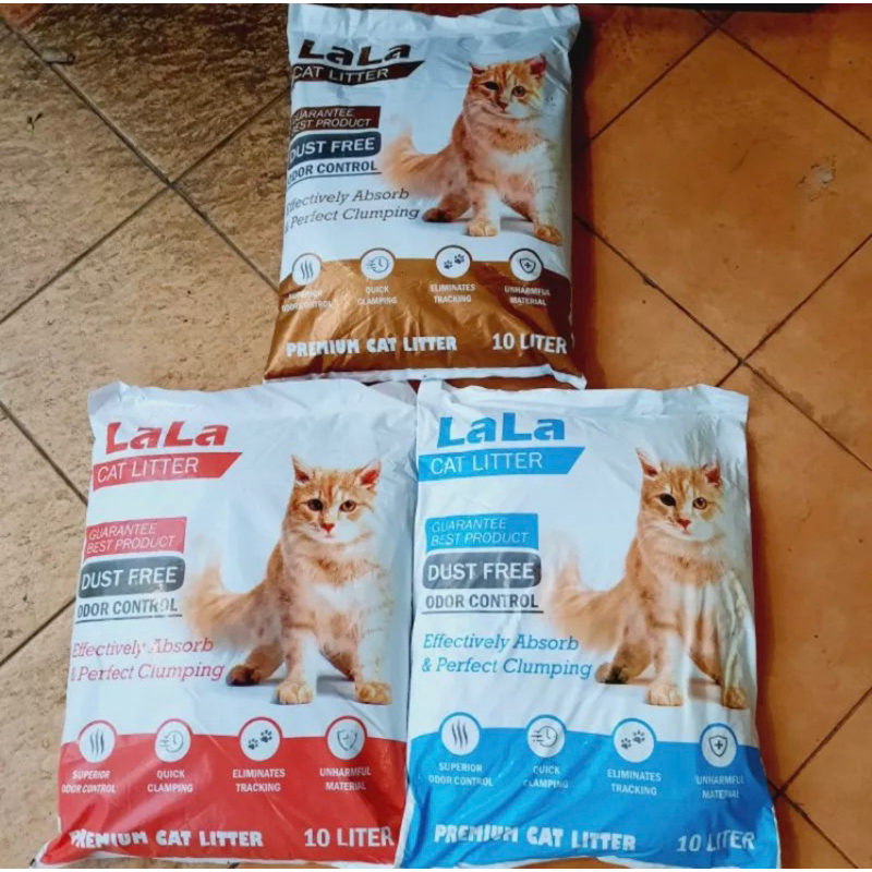 Pasir Lala pasir kucing gumpal wangi 10L