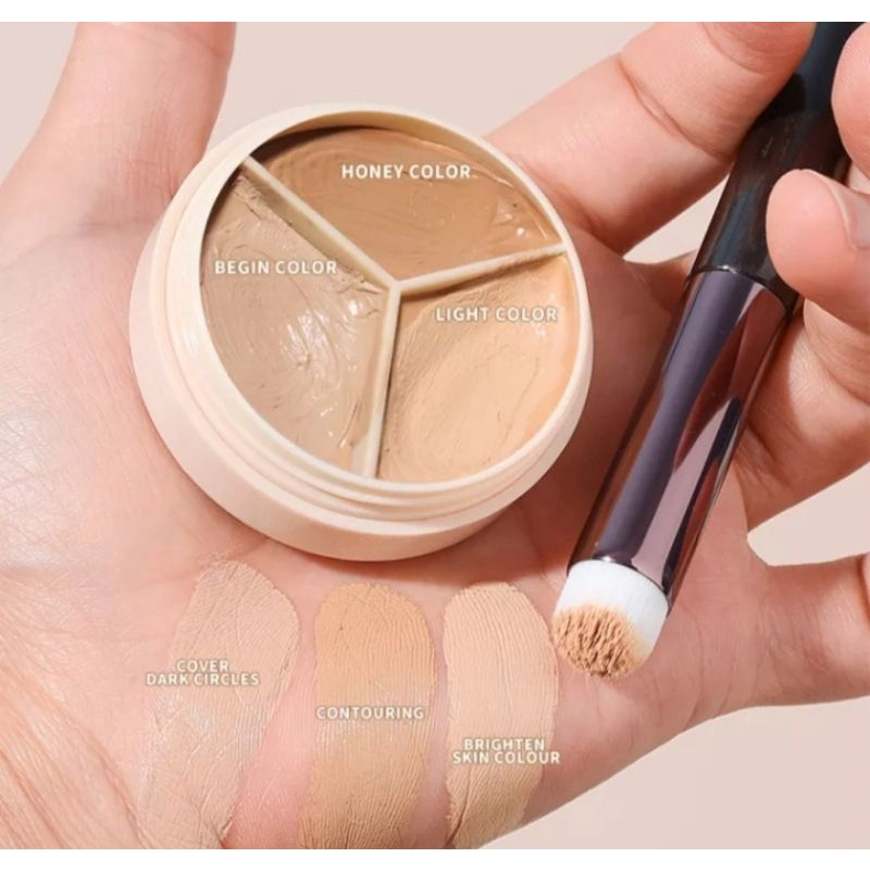 Yzs Original Concealer Foundation Makeup Lasting Kosmetik Matte Wanita High Coverage Waterproof