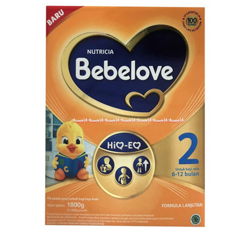 Bebelove 2 Nutricia Susu Formula Bayi 6-12Bulan Bebelac 1800gr