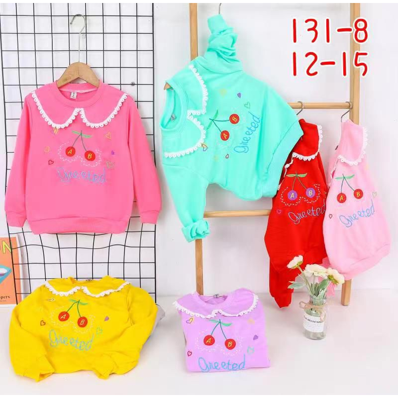 Pakaian Anak Serba 35000 / Atasan anak cewek usia 1-5 Tahun / Baju anak perempuan / Sweater cute motif colourfull / Baju anak murah