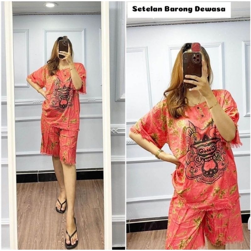 SETELAN BAJU BARONG DEWASA BAHAN RAYON ADEM SERAP KERINGAT SETELAN BAJU BARONG BALI