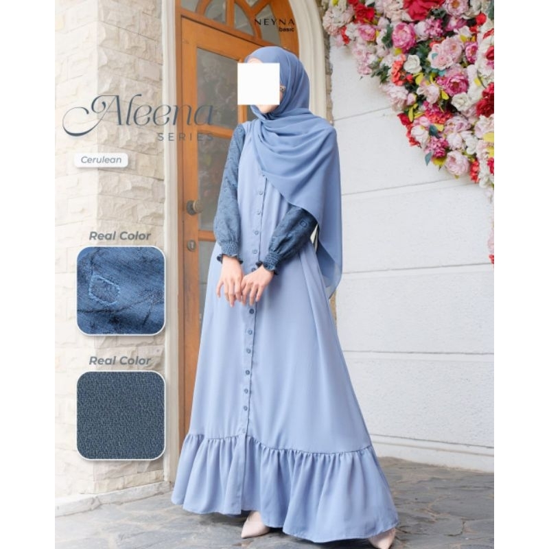 Aleena Dress by Neyna / gamis kekinian / baju muslim wanita
